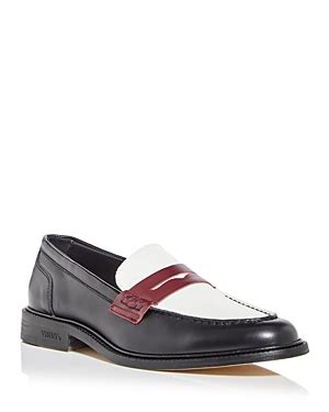 prada tricolor loafers|Black/white Two.